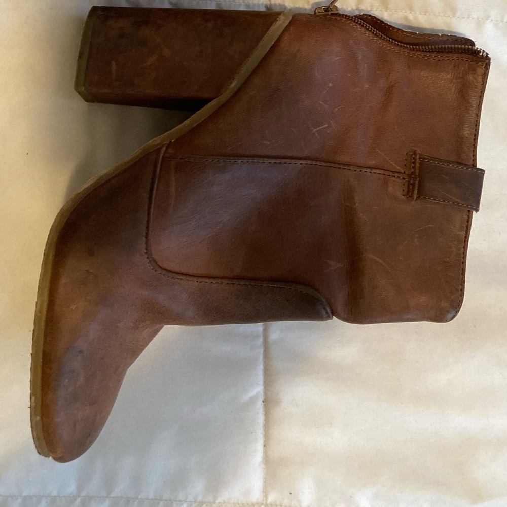 Steve Madden Brown “Leather” Booties